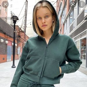 TNA boxy zip up hoodie